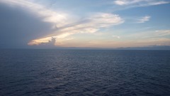 Water ocean clouds nature