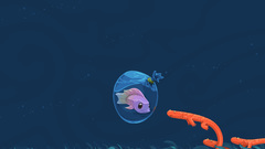 Water ocean fish vectors