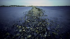 Water ocean rocks shore