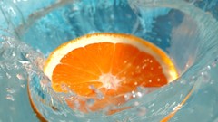 Water orange oranges splashes