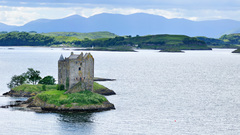 Water panorama Castle Stalker