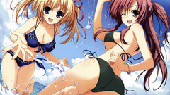 Water panties bra wet