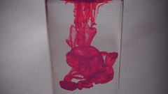 Water red paint abstract liquid