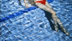 Water red woman Japanese goldfish models scans