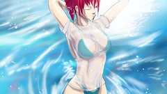 Water redheads bikini