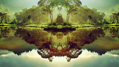 Water reflections artwork nature