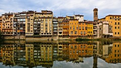 Water reflections buildings rivers cityscapes