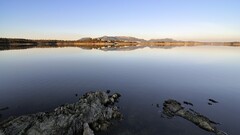 water rock landscape nature sky