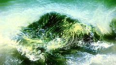 Water rock nature stream