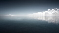 water Sea clouds sky nature horizon