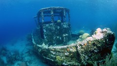 Water shipwrecks underwater