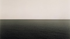 Water skies minimalistic grayscale