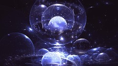 Water Stars purple abstract orbit planets outer space