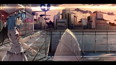 Water sun clouds rain wings signs tears Umbrellas hats wet blue 