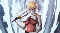 Water Swords blondes green eyes bleach Espada underboobs Tier 