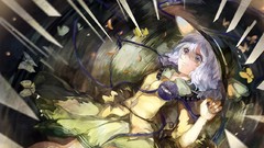 Water tears blue hair anime girls blue eyes touhou komeiji 