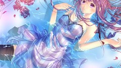 Water touhou dress Flowers