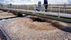 Water treatment Plant stirring