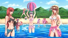 Water tube artist Beaches anime girls remilia scarlet touhou 