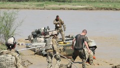 Water War accident soldiers German mud rivers vehicles tanks 