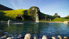 Water waterfalls faces