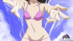 Water wet anime girls bakemonogatari bikini panties 