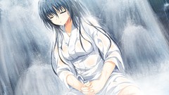 Water wet lavender long hair brunettes game cg alpha shoujo