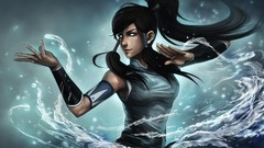 Water woman Anime brunettes