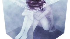 Water woman Anime Cube monochrome drawings legs solitude anime 