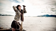 Water woman asians skirts