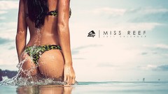 Water woman ass wet bikini Miss Reef