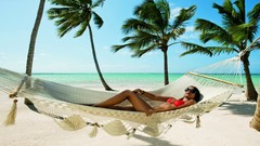 Water woman Beaches blondes brunettes bikini