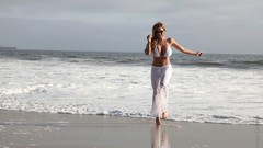 Water woman Beaches sunglasses brunettes models bikini Jordan 