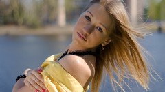 Water woman faces blondes brunettes