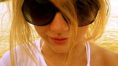 Water woman faces sunglasses blondes