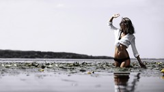 Water woman models panties Marina Semenyuta