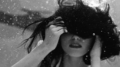 Water woman monochrome