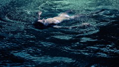 Water woman swimming long hair blue eyes brunettes models 