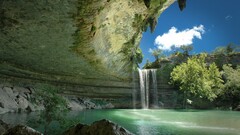 waterfall nature Austin (Texas) Hamilton Pool Texas USA