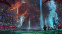 Waterfalls artwork fantasy art