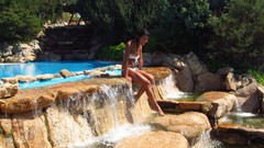 Waterfalls Celebrity bikini top Andreia Rodrigues