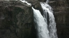 Waterfalls cliffs falling water