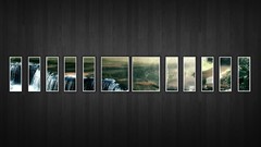 Waterfalls minimalistic panels