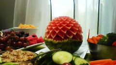 Watermelons artwork fruit carving