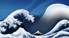 Waves digital art The