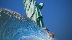 Waves Statue of Liberty