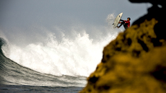 Waves surfing outdoors tilt-shift