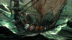 Waves Vikings artwork sail