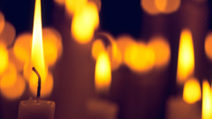 Wax Candles lights bokeh