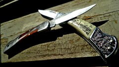 weapon metal macro Wood knife
